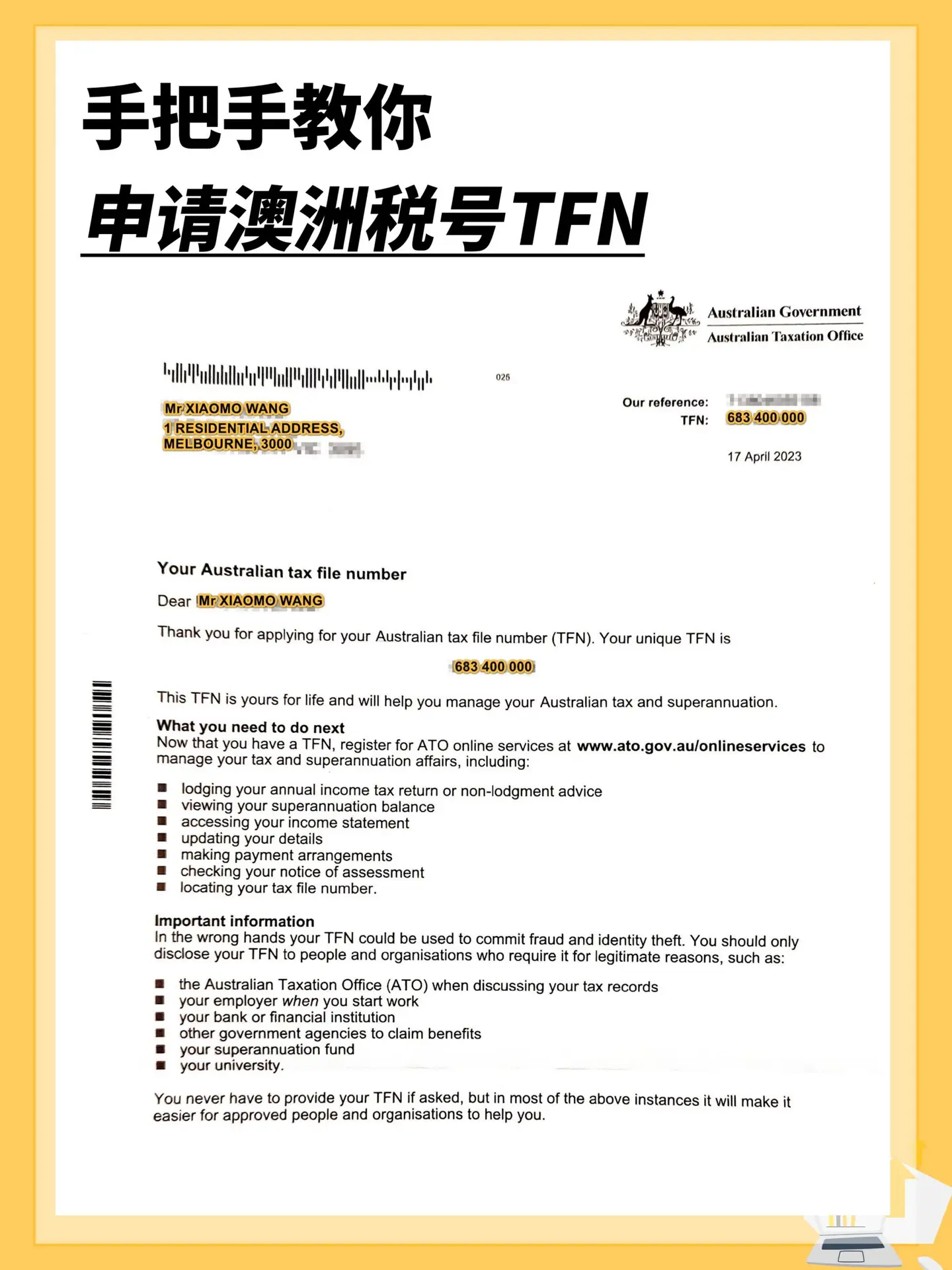 How To Apply Australia Tax File Number Tfn