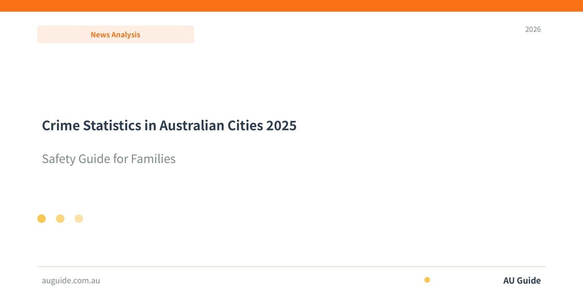 Crime Statistics in Australian Cities 2025: Safety Guide for Families