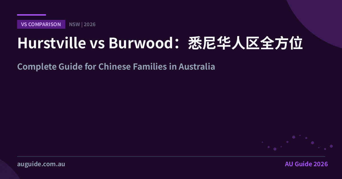 Hurstville vs Burwood:悉尼华人区全方位对比 2025
