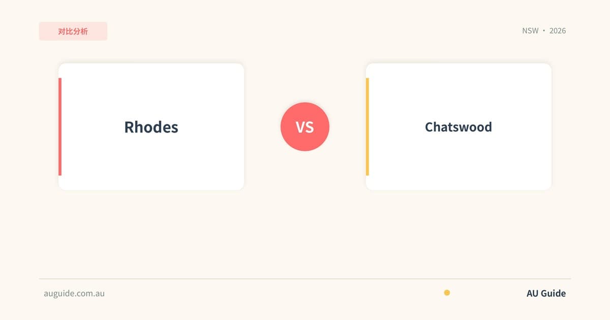 Rhodes vs Chatswood NSW Comparison 2025