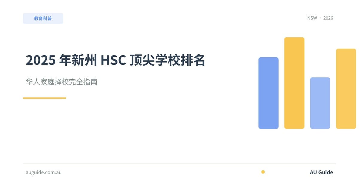 2025年新州HSC顶尖学校排名:华人家庭择校完全指南